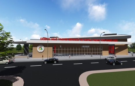 Cumhuriyet Mahallesi Katlı Pazaryeri için ilk kazma vuruldu!