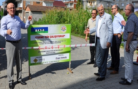 Samsun Terme Fen işleri Şantiye Alanı'nda sona gelindi