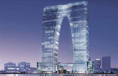  Çin'deki Gate of the East, pantolona benzetiliyor!