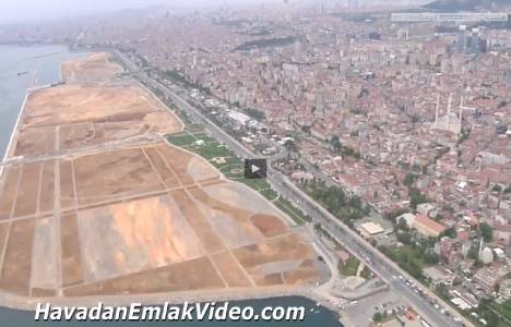 Maltepe Sahili Dolgu Alanı Projesi havadan görüntülendi!
