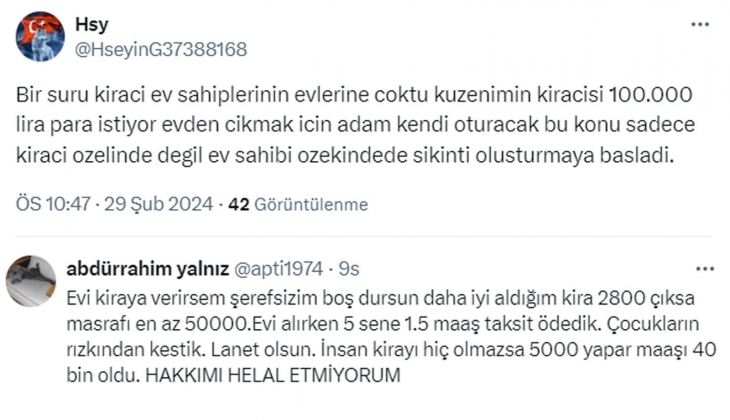 Sosyal medyada kira krizi tam gaz: Kiralarda yüzde 25 zam sınırı kalkarsa çok kişi evsiz kalır, sokakta kalır!