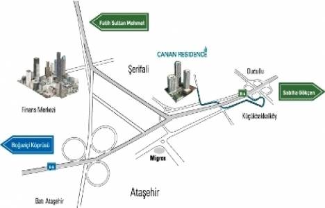  Cananresidence Ataşehir de 570 bin liraya! Hemen teslim!