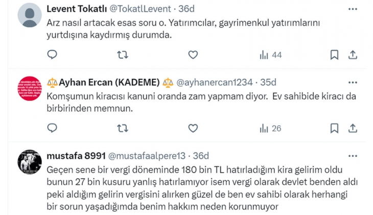 Tebernüş Kireçci, ev sahibi ve kiracı kavgalarını işaret etti: Arz artırılmalı, yoksa daha büyük kavgalar göreceğiz!