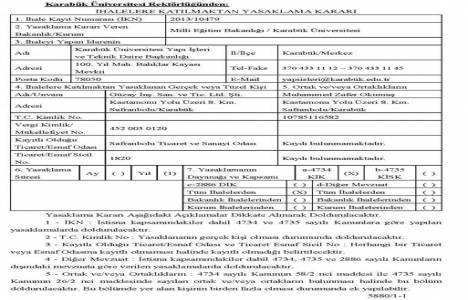 Güzay İnşaat için ihalelere katılma yasağı!