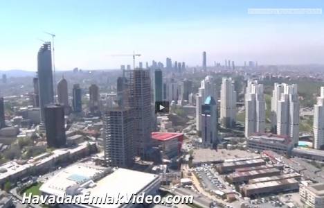 Maslak'ta inşa edilen projeler havadan görüntülendi!