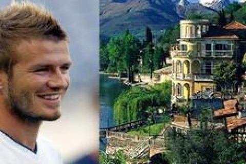 David Beckham, George Clooney'nin evinin peşinde