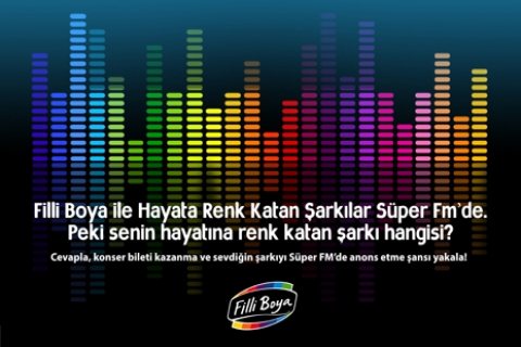  Filli Boya ile Süper FM'den benim favori şarkım yarışması!