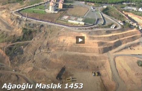  Ağaoğlu Maslak 1453 projesinin havadan videosu!