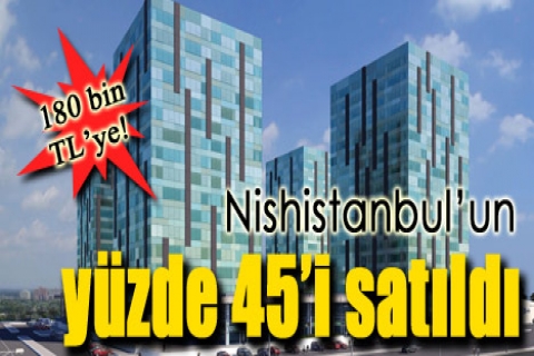 Nishistanbul'da rezidansların yüzde 45'i satıldı