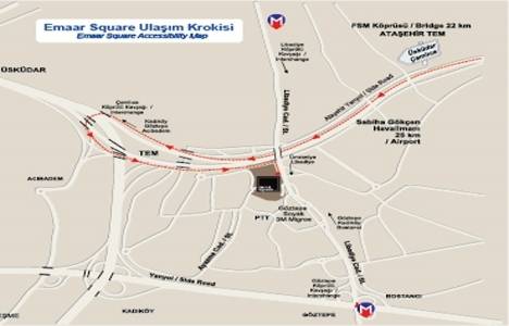 Çamlıca Emaar Square ulaşım!
