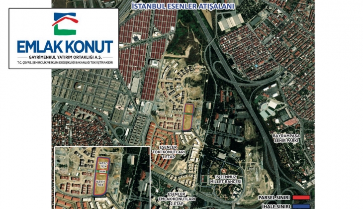 Emlak Konut GYO Esenler Atışalanı 1. Etap ihalesi 6 Aralık ta! 