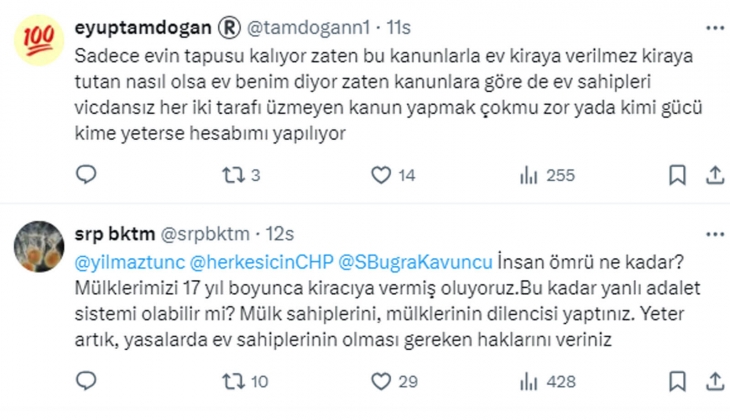 Ev sahipleri 17 yıllık kira esaretine ve Bilirkişiye bağlı kira tespit davalarına tepkili!