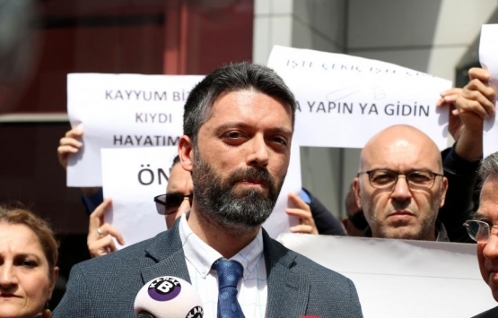 Dumankaya İnşaat mağdurları TMSF önünde eylem yaptı!