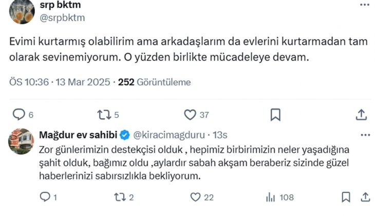 Ev sahipleri hak arıyor: Mağdurlar 19 Mart ta X te seslerini duyuracak! 