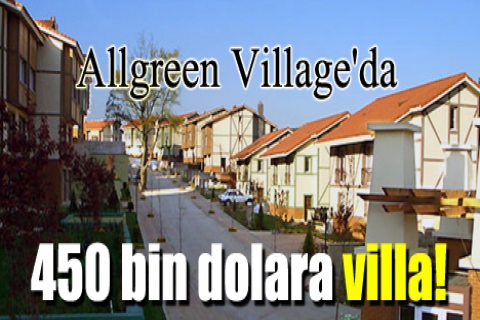 Allgreen Village'da 450 bin dolara villa! Hemen teslim!