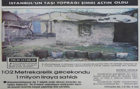 1980 yılında İstanbul da bir gecekondu 1 milyon liraya satılmış!