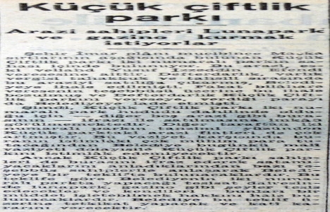 1948 yılında KüçükÇiftlik Park ta lunapark ve gazino kurulacak!