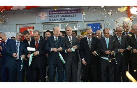 Bursa Büyükşehir Belediyesi Millet Mahallesi İlkokulu açıldı!