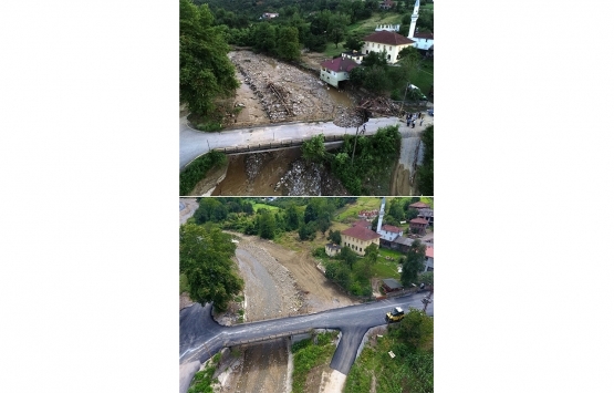 Düzce'de sel felaketi yaşanan bölgelerde inşaat çalışmaları başlıyor!