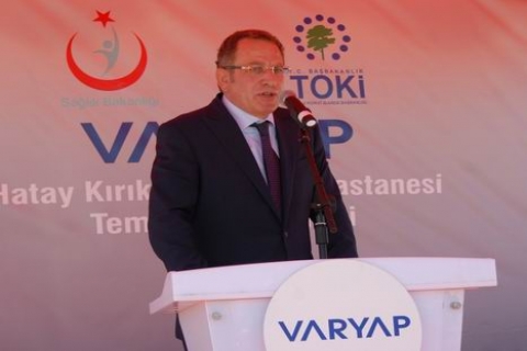 VARYAP ve TOKİ, Kırıkhan a hastane yapıyor! Temel atıldı!