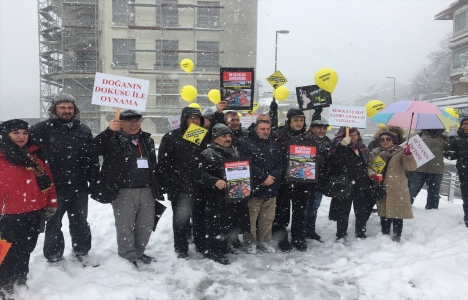 İstanbul'da sahile otopark yapımına protesto!