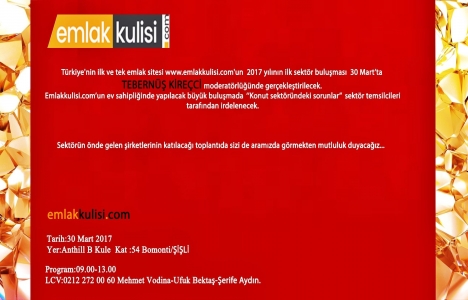 Emlakkulisi.com sektör buluşması için geri sayım başladı!