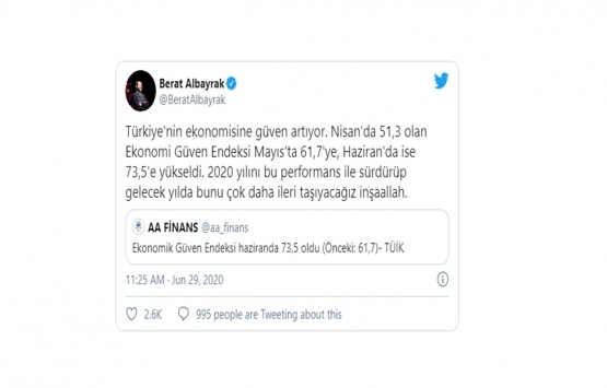 Berat Albayrak: Türkiye nin ekonomisine güven artıyor!