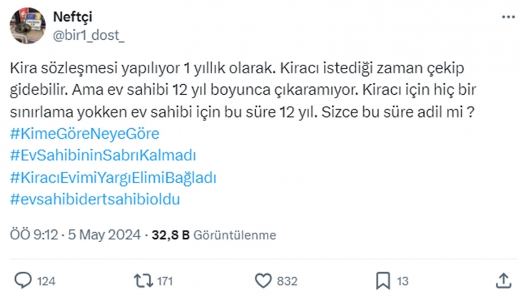 Kira sözleşmesinde 12 yıl detayına isyan: Ev sahipleri adil değil derken, kiracılar Evini kiraya verme dedi!