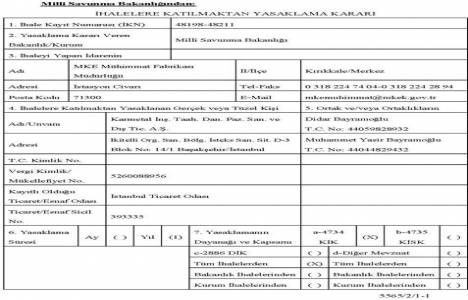 Karmental İnşaat hakkında ihalelere yasaklama kararı!