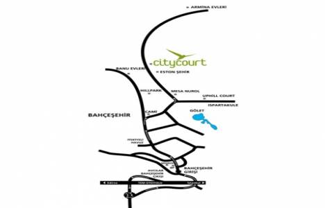 City Court Evleri Bahçeşehir de 640 bin TL ye 3+1!