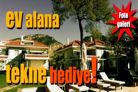 Topaz Evleri'nde denize sıfır evler tekne hediyeli!