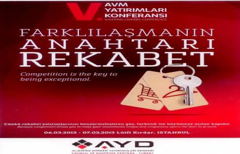  AYD AVM Yatırımları Konferansı V bu yıl Lütfi Kırdar'da!