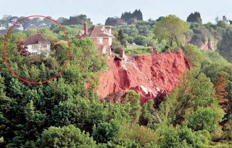 İngiltere'de uçurum kenarındaki ev 25 bin Euro'ya satılıyor!