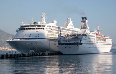  Alanya'da kruvaziyer turizmi ile 2 bin 179 yolcu geldi!