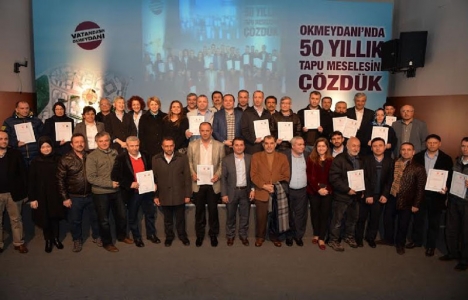 Okmeydanı’nda 15 ayda 5 bine yakın tapu verildi!