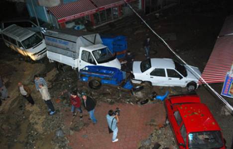 Ordu'da sağanak yağış 62 iş yeri ve 1 eve zarar verdi! 