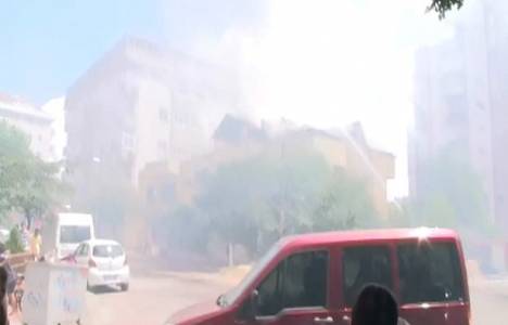 Kağıthane'de 2 katlı binada yangın çıktı!