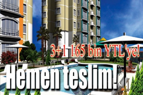 Sümbül Evleri'nde 3+1 165 bin YTL'ye!