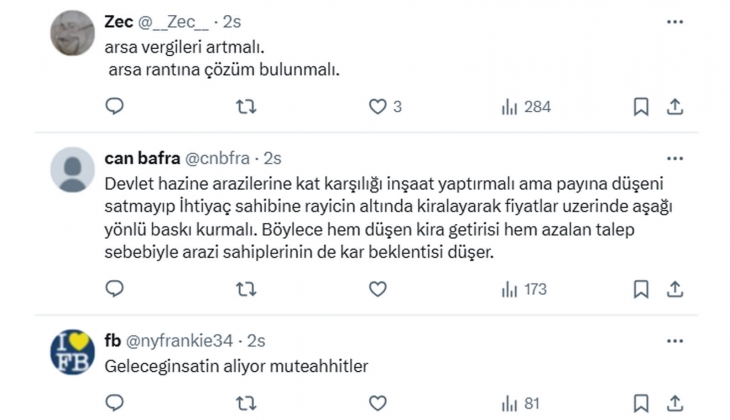 Satılık imarlı arsaların fiyatları fahiş, dengelenmezse konut arzı git gide olumsuz etkilenir!