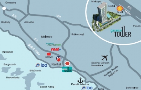 Kartal Çukurova Tower ulaşımı! 130 bin TL ye!