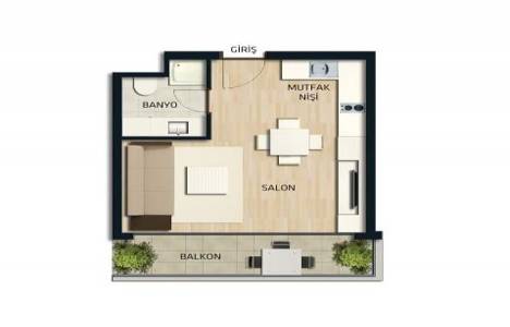 Evora İstanbul Rezidans kat planı!