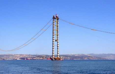 İzmit Körfez Köprüsü inşaatından son görüntüler!