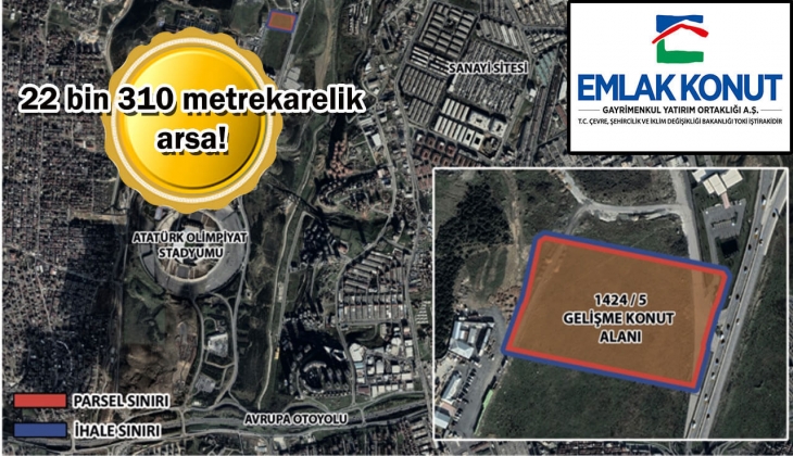 Emlak Konut GYO Başakşehir Ayazma 4. Etap ihalesinin ilk oturumu 24 Mart'ta! 