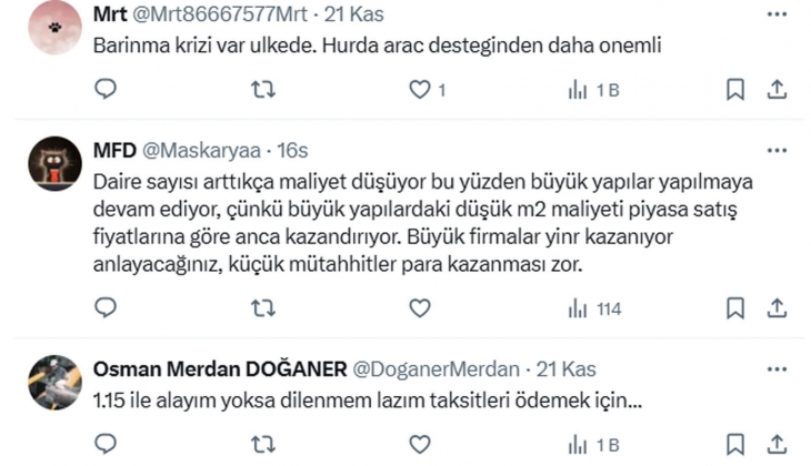 Kiraların dengelenmesi ve inşaat sektörünün ayakta kalması için ilk kez ev alacaklar için kredi kampanyaları yapılmalı!