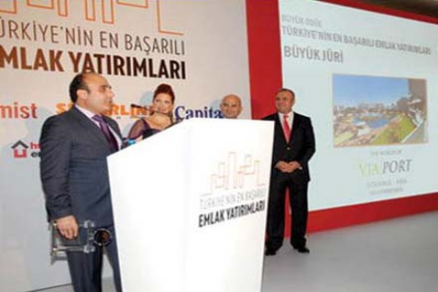 Via Port İstanbul Asia'ya en iyi 3. Yatırım ödülü!