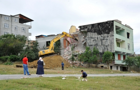 Samsun Kıran'da kentsel dönüşümde yıkımlar başladı!