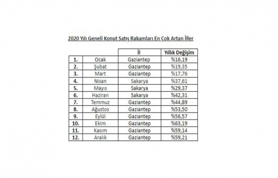 2020 de en çok bu illerde konut fiyatları arttı!