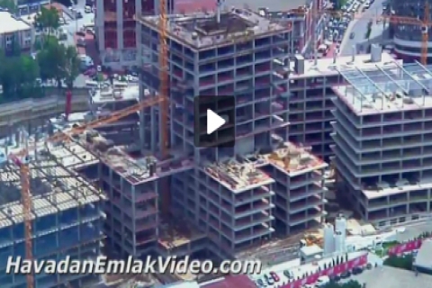 42 Maslak Projesi'nin havadan videosu! 