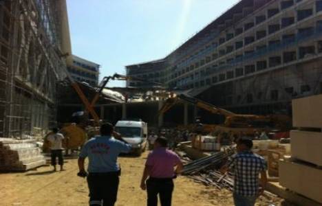 Antalya'da 5 yıldızlı otel inşaatında kaza!