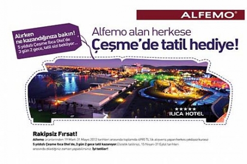 Alfemo Mobilya, müşterisini çekilişsiz kurasız Çeşme'de 5 yıldızlı tatile götürüyor!